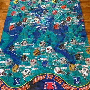 Vintage Nfl Blanket Quilt 1997